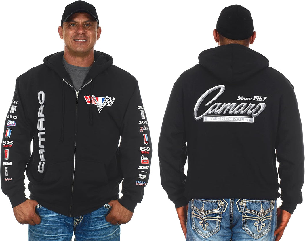 Men’S Chevy Camaro Hoodies Zip up and Pullover Sweatshirts 4 Styles